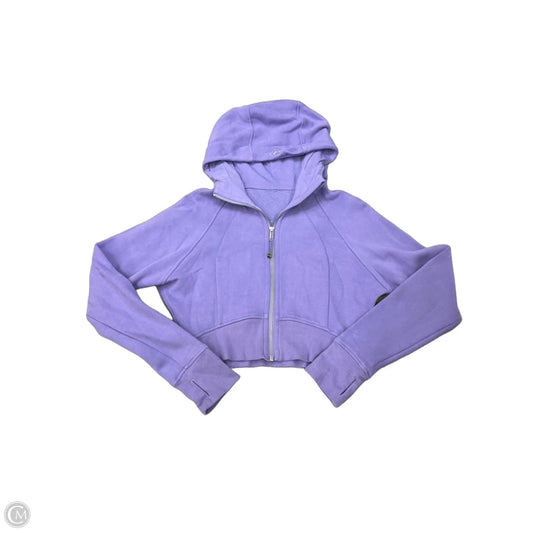 Athletic Sweatshirt Hoodie By Lululemon In Purple, Size: Xs