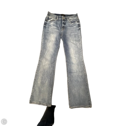Jeans Flared By Judy Blue In Blue Denim, Size: 8