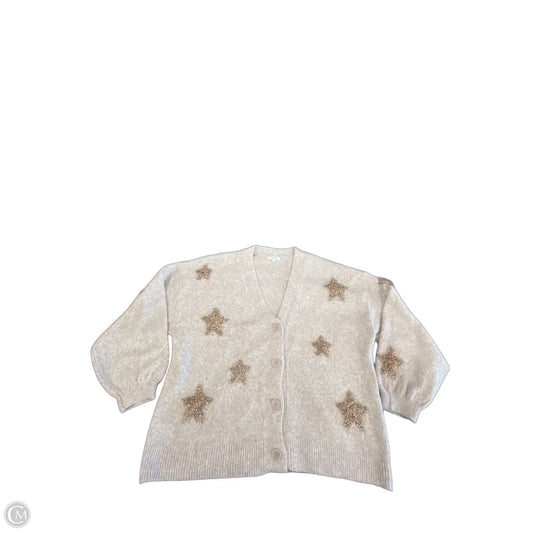 Sweater Cardigan By Maurices In Tan, Size: L