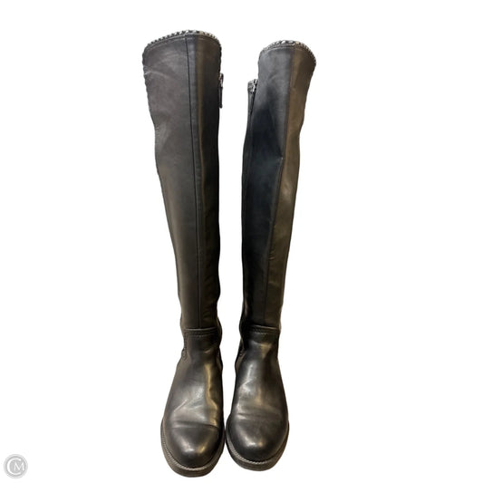 Boots Knee Flats By Franco Sarto In Black, Size: 6.5