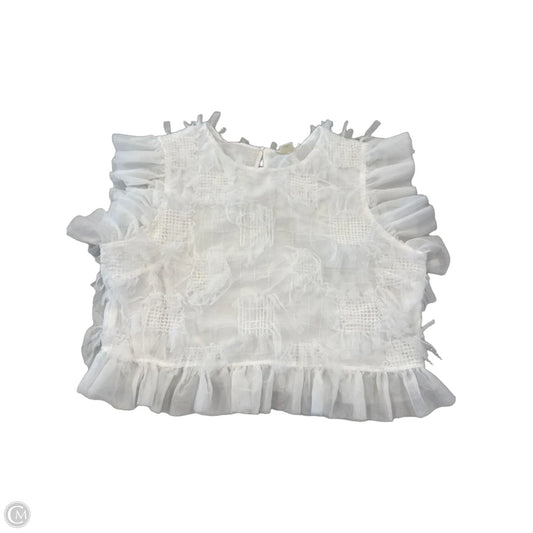 Blouse Short Sleeve By Maeve In White, Size: Xl