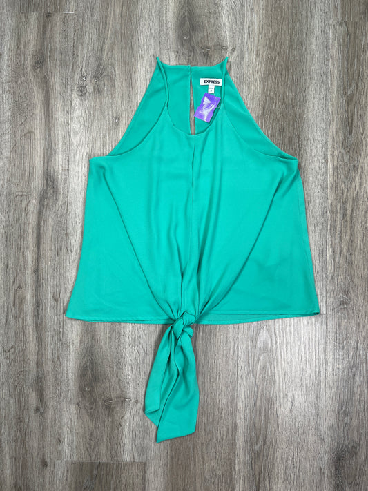 Green Top Sleeveless Express, Size S