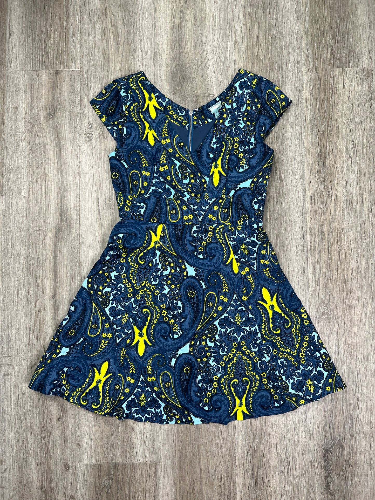 Blue Dress Casual Short Tracy Reese, Size Petite   Xs