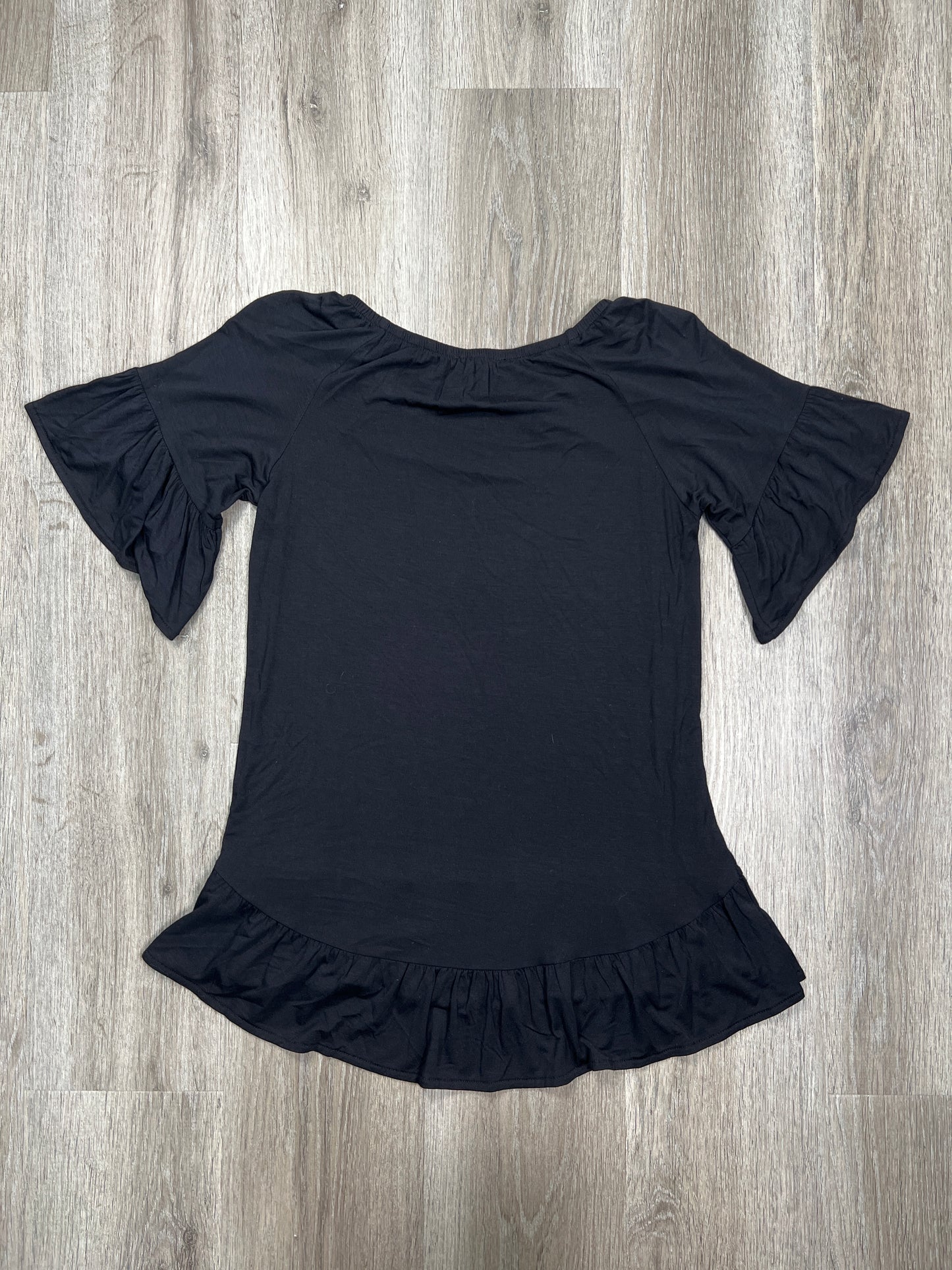 Black Top Short Sleeve Ana, Size Xs