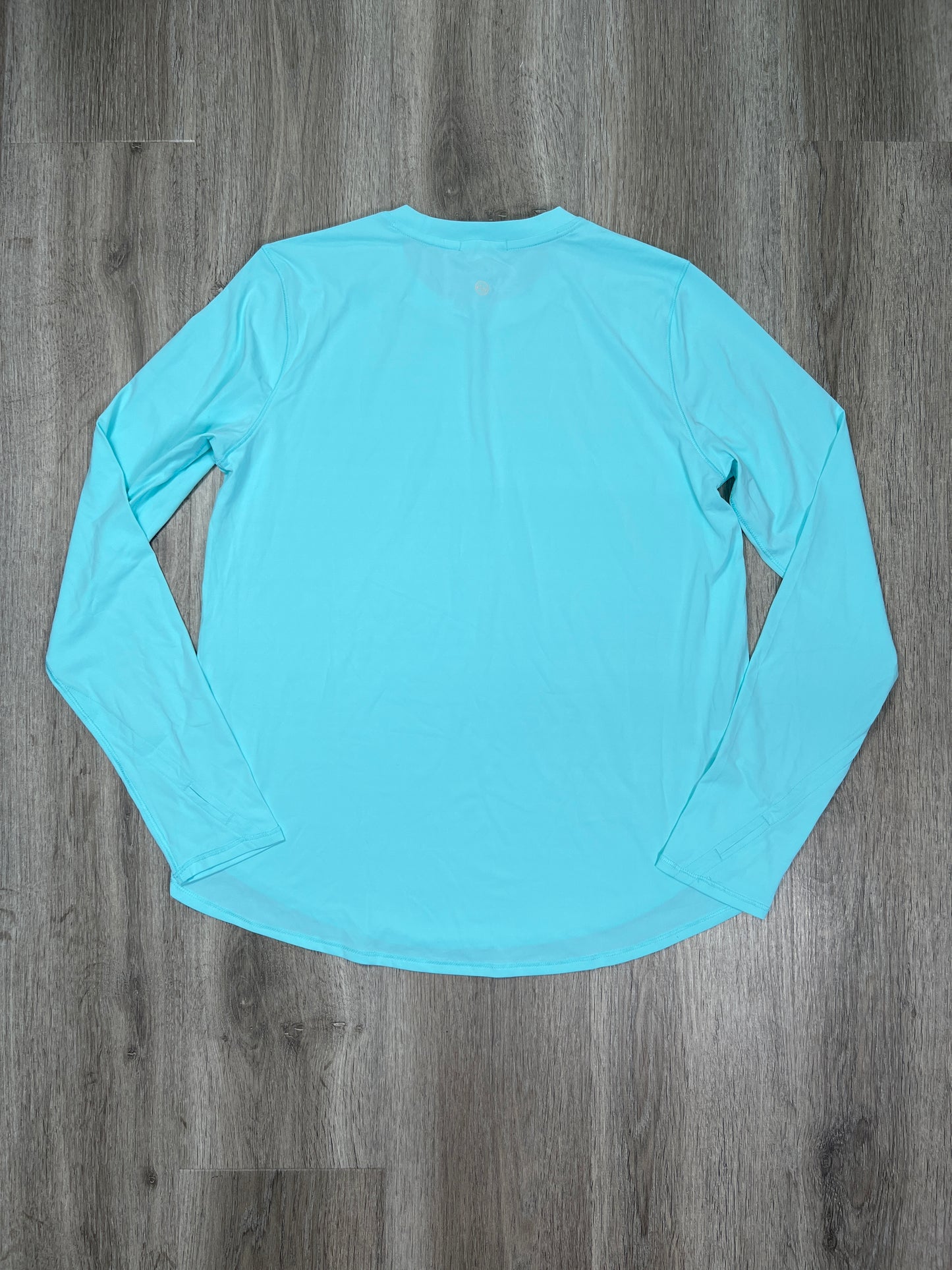 Blue Athletic Top Long Sleeve Crewneck Eddie Bauer, Size S