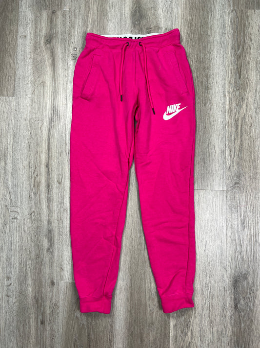 Pink Athletic Pants Nike Apparel, Size Xs