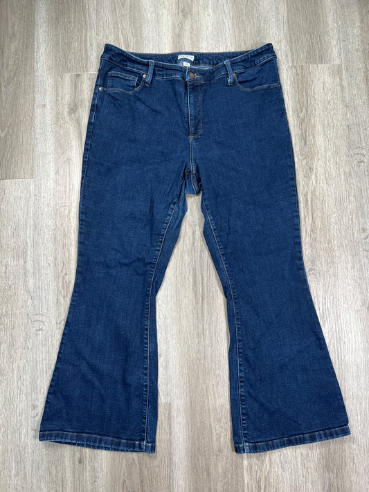 Blue Denim Jeans Flared Ava & Viv, Size 20
