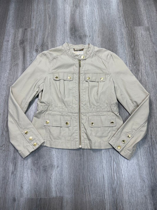 Jacket Moto By Michael By Michael Kors In Tan, Size: M