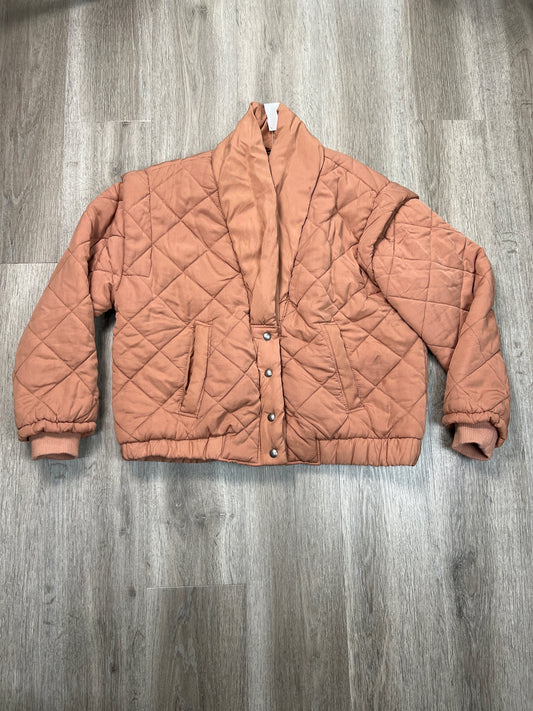 Jacket Puffer & Quilted By Blanknyc In Orange, Size: L