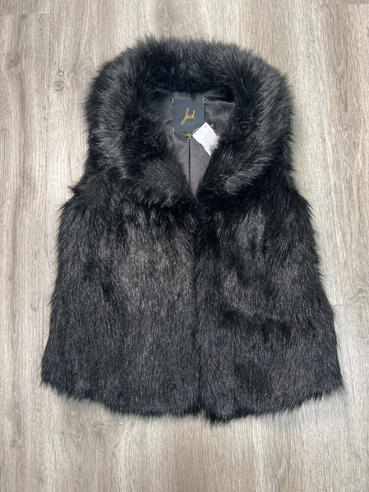 Vest Faux Fur & Sherpa By Jack In Black, Size: S