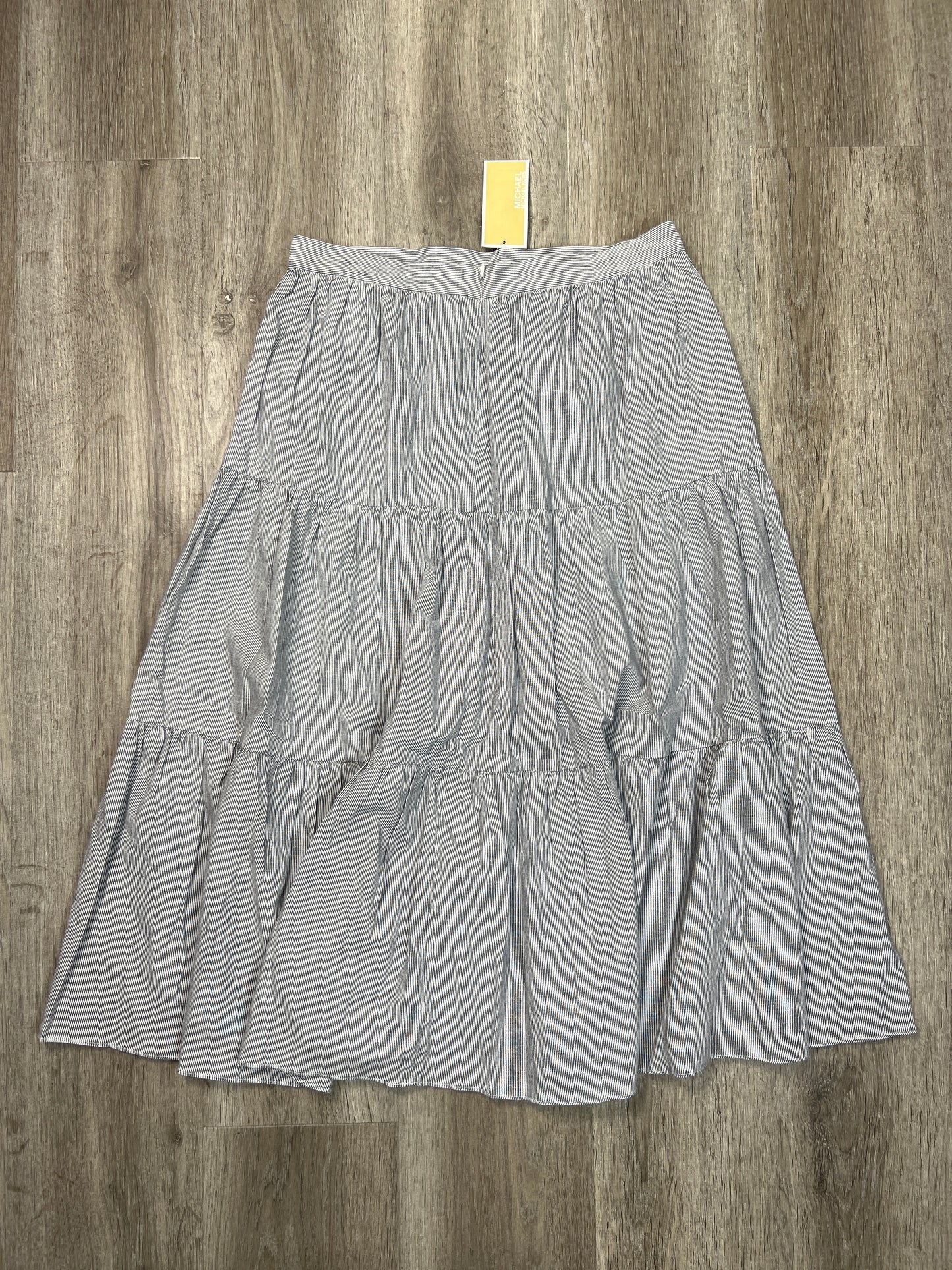 Skirt Midi By Michael By Michael Kors In Blue & White, Size: M