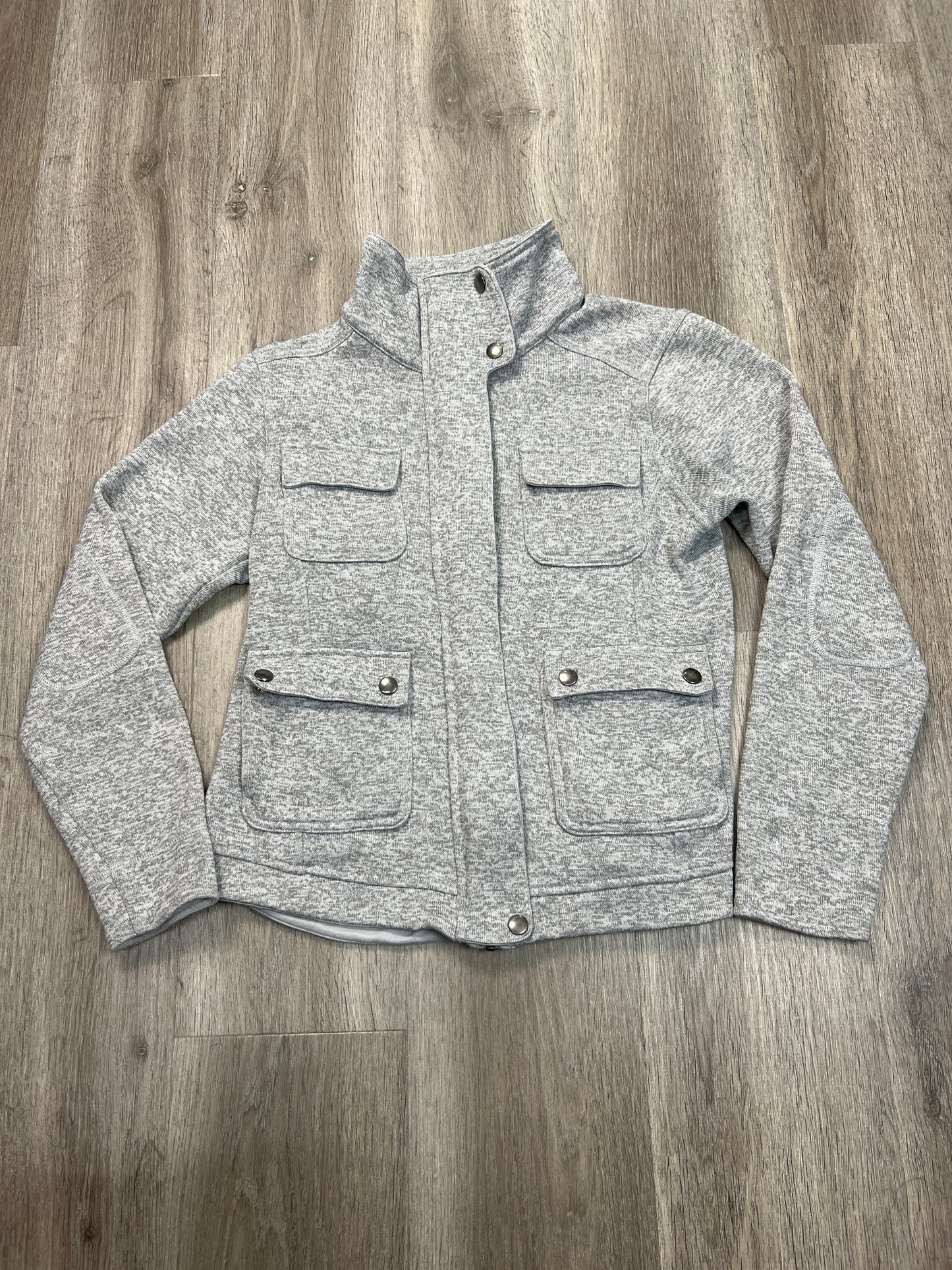 Athletic Jacket By Patagonia In Grey, Size: M