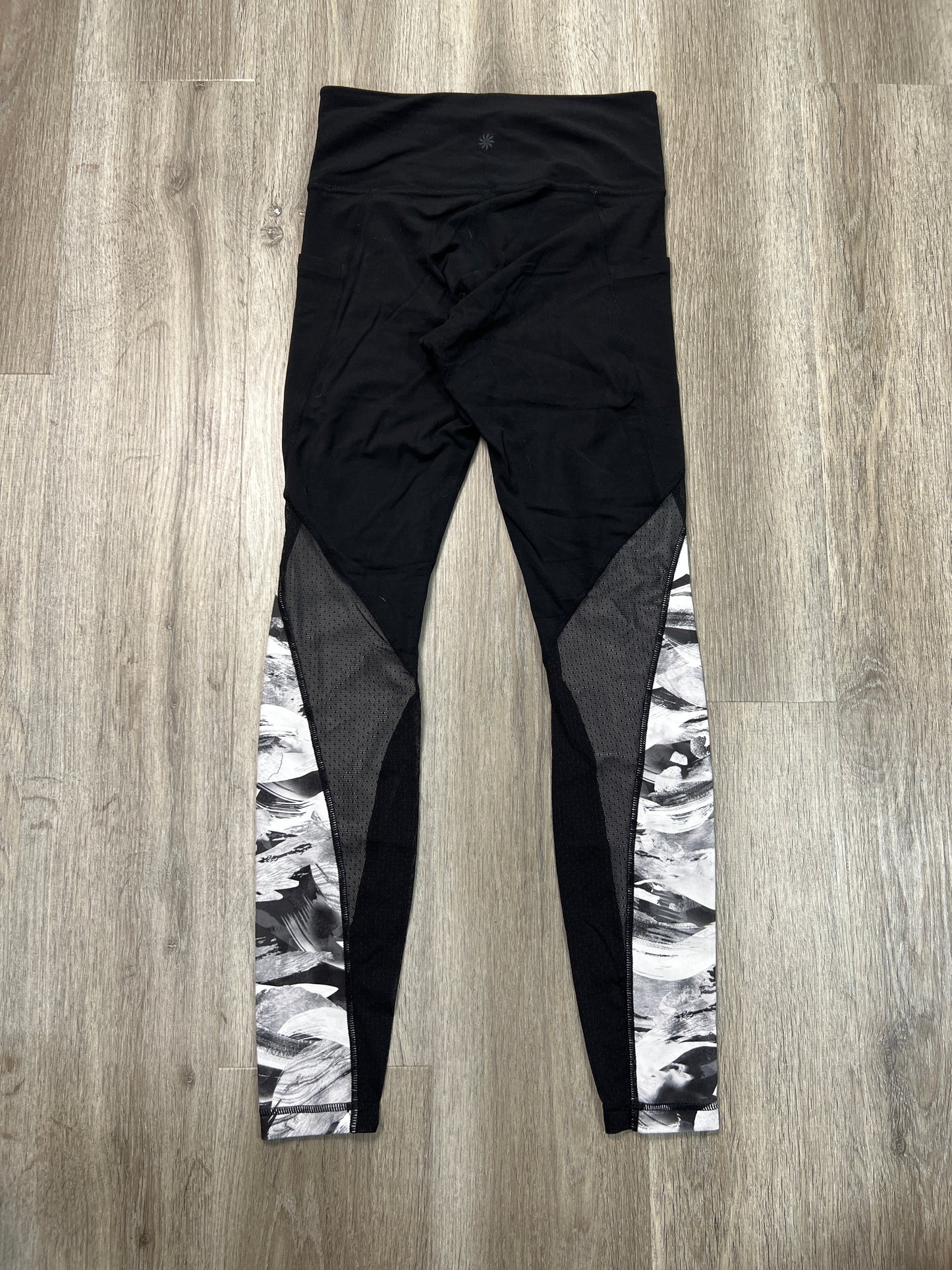 Athletic Leggings By Athleta In Black & White, Size: S