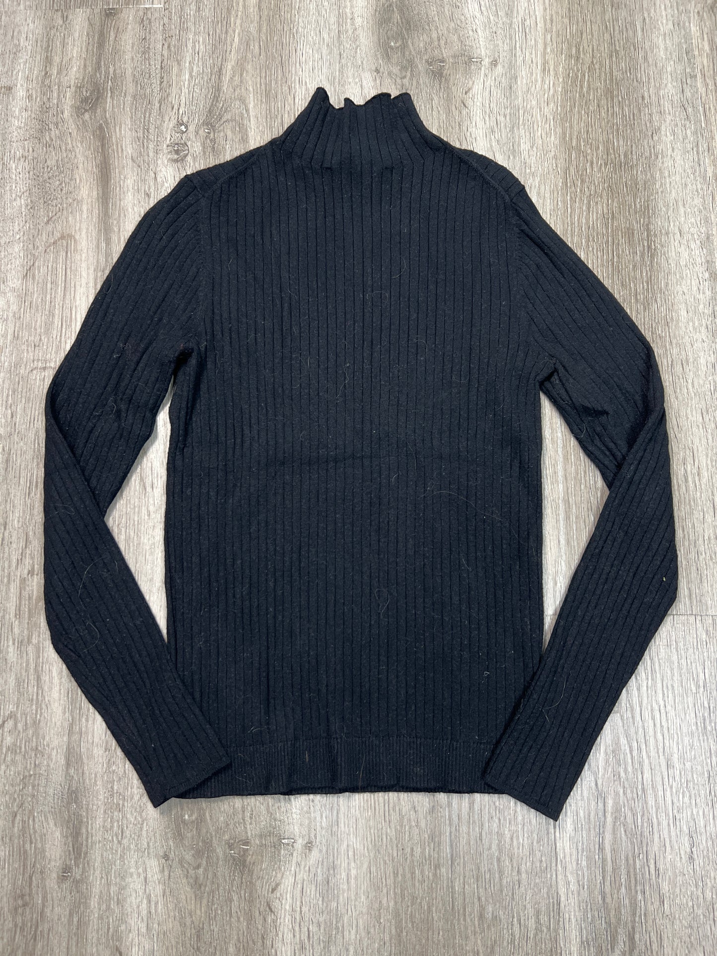 Top Long Sleeve By Loft In Black, Size: M