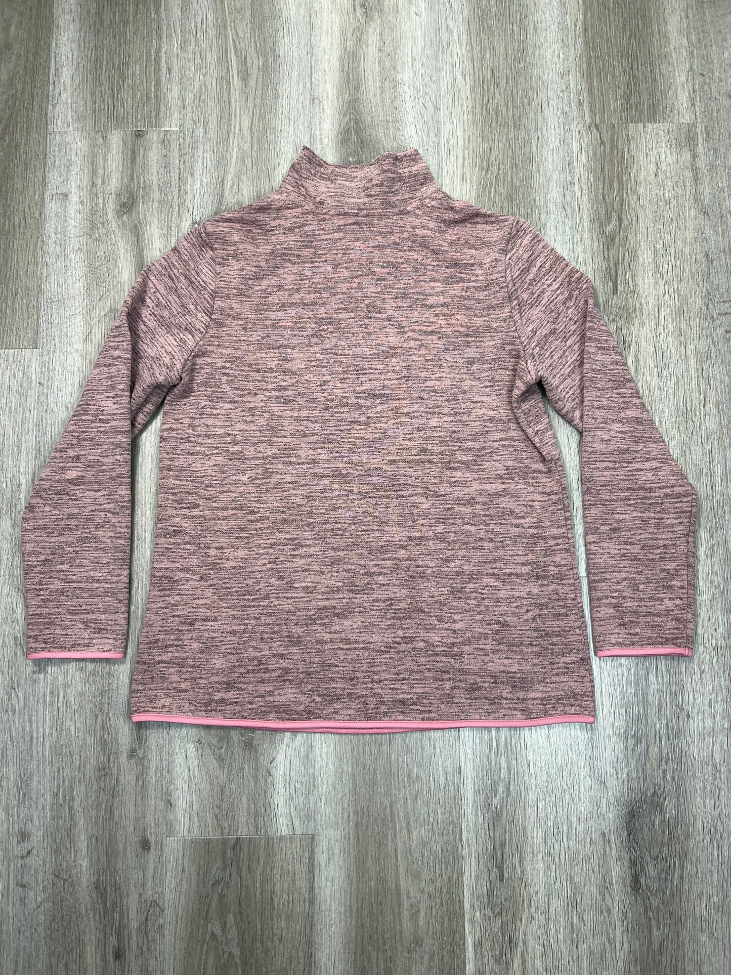 Athletic Top Long Sleeve Collar By Cmf In Pink, Size: L