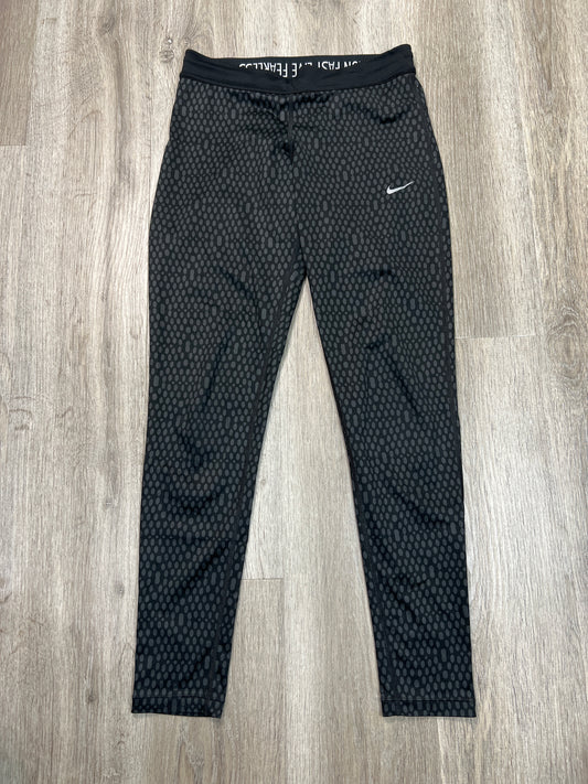 Athletic Leggings By Nike Apparel In Black, Size: S