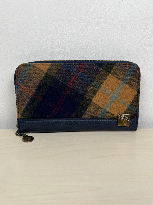 Plaid Pattern Wallet House of Tweed, Size Small
