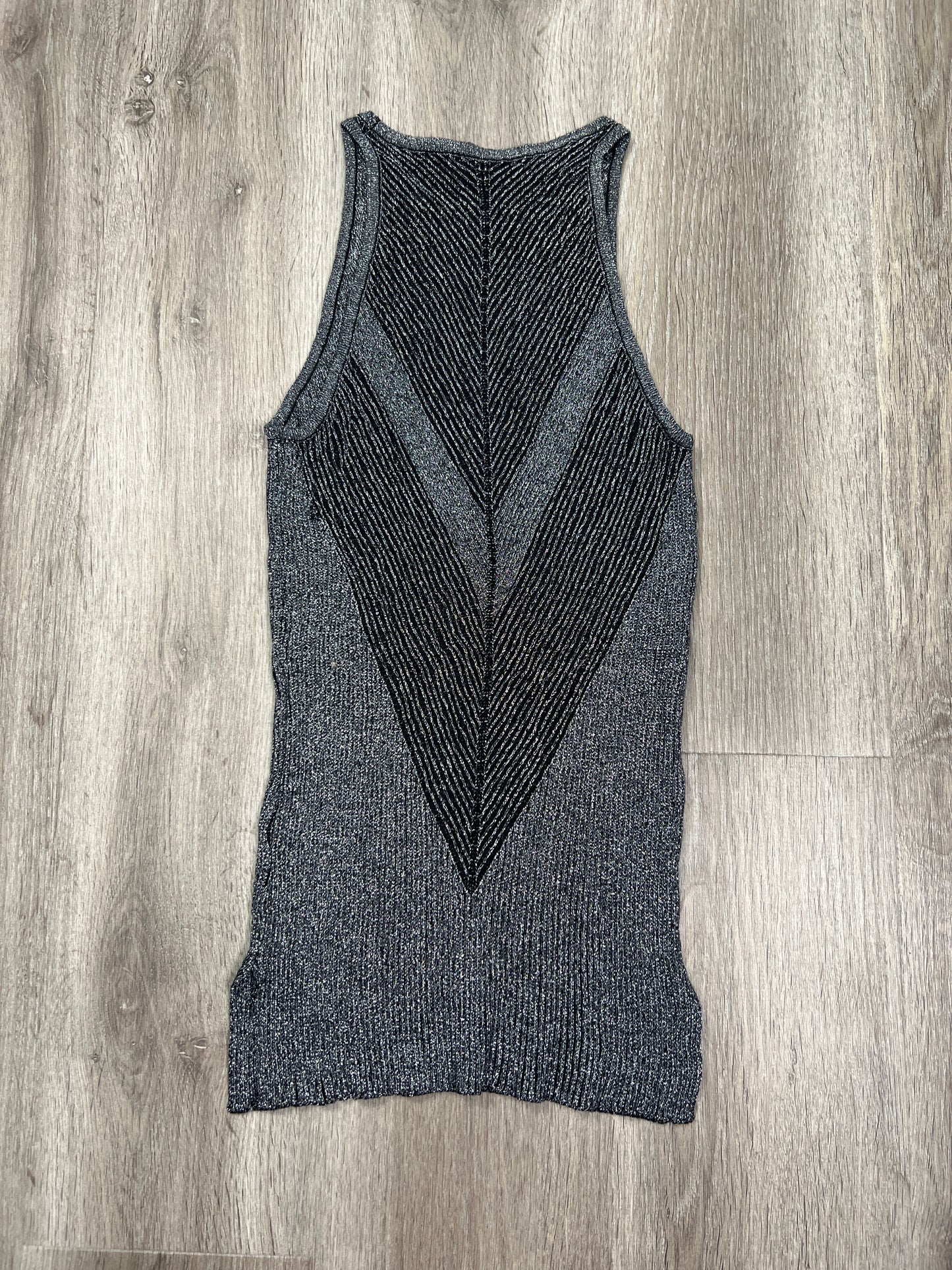 Black & Silver Top Sleeveless Hayden La , Size M