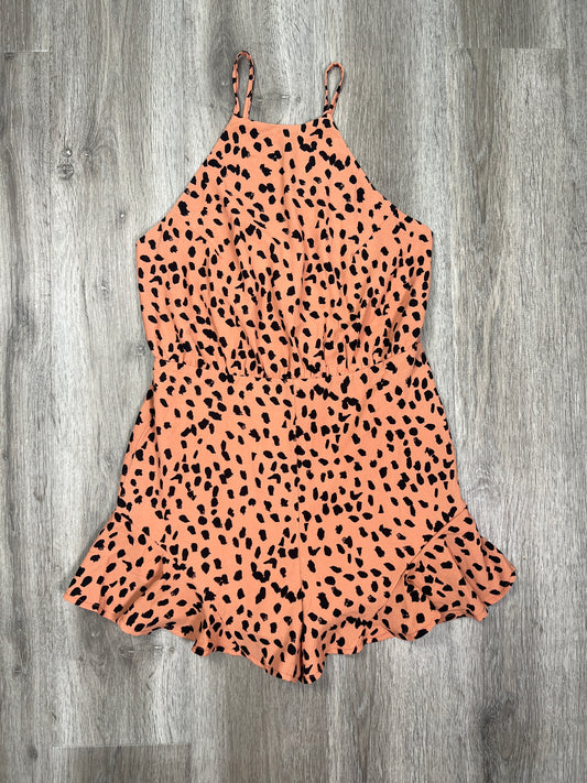 Animal Print Romper She + Sky , Size M