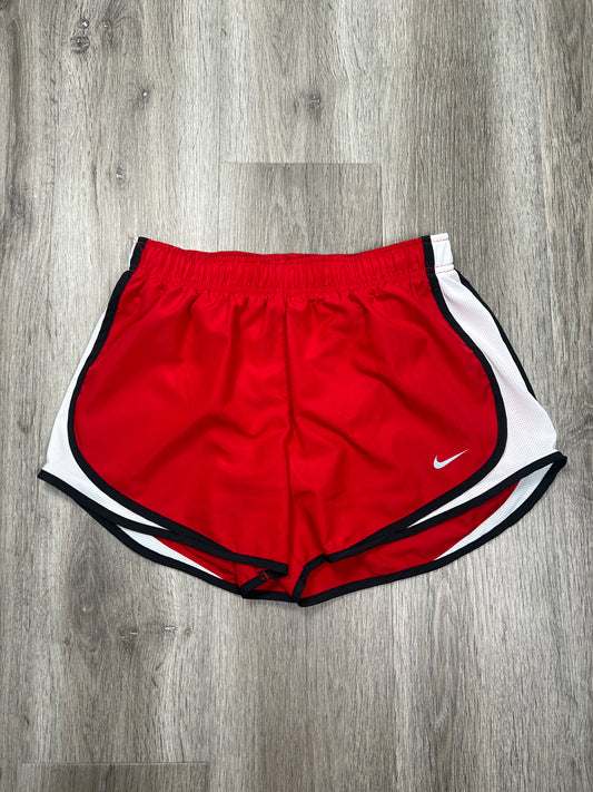 Black & Red Athletic Shorts Nike Apparel, Size M
