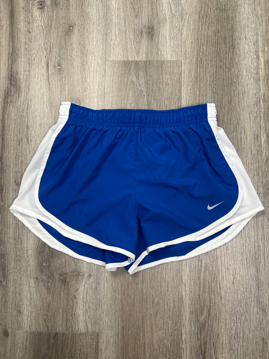 Blue & White Athletic Shorts Nike Apparel, Size M