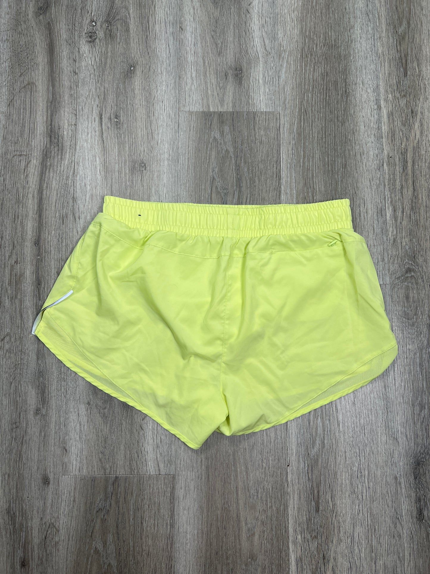 Yellow Athletic Shorts Asics, Size Xl