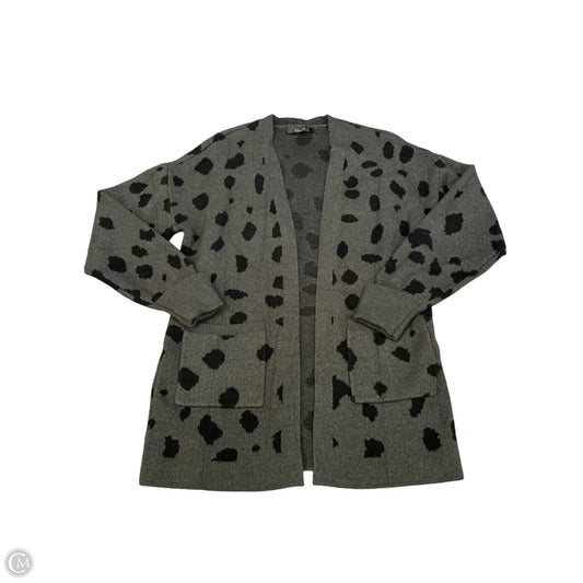 Sweater Cardigan By Zesica In Animal Print, Size: S