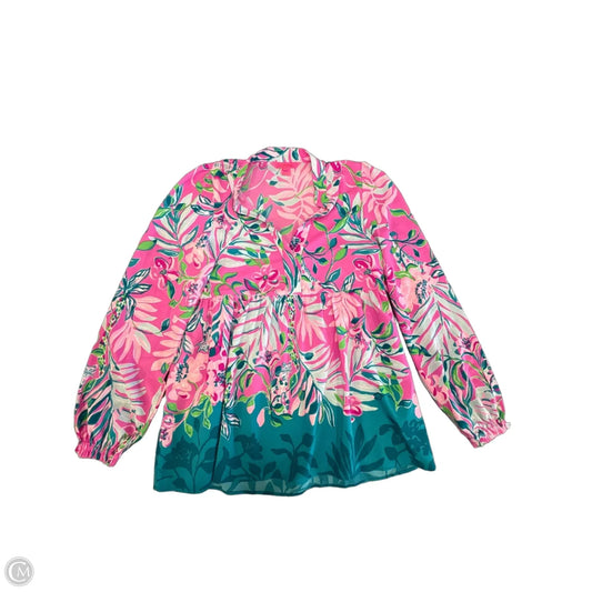 Blouse Designer By Lilly Pulitzer In Floral Print, Size: Xxs