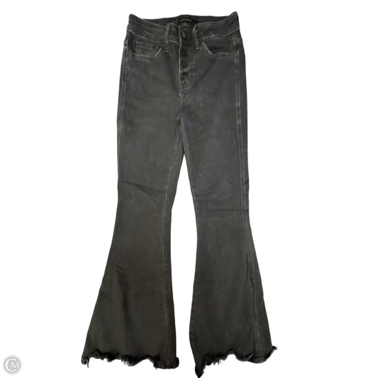 Jeans Flared By Flying Monkey In Black Denim, Size: 0