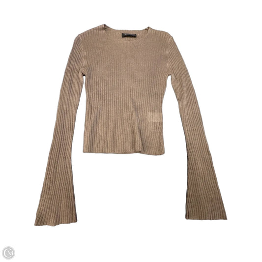 Top Long Sleeve By White Fox In Bronze, Size: S