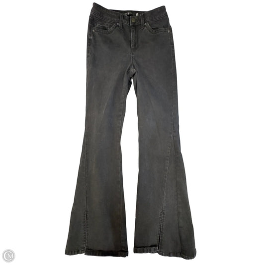 Jeans Flared By One 5 One In Black Denim, Size: 4