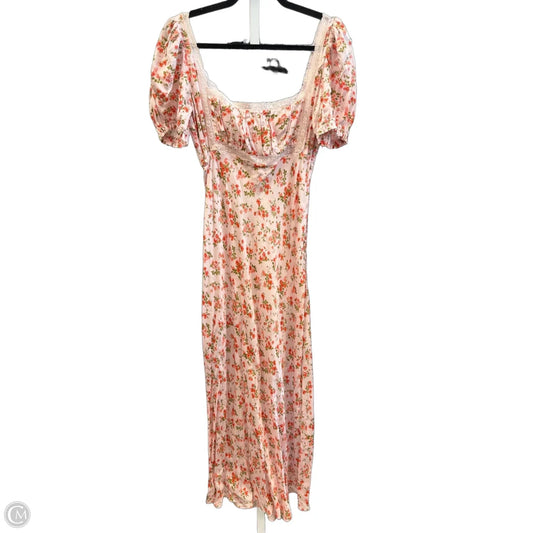 Dress Casual Maxi By Clothes Mentor In Floral Print, Size: L