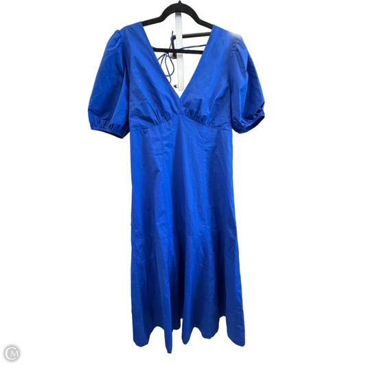 Dress Casual Midi By Loft In Blue, Size: M