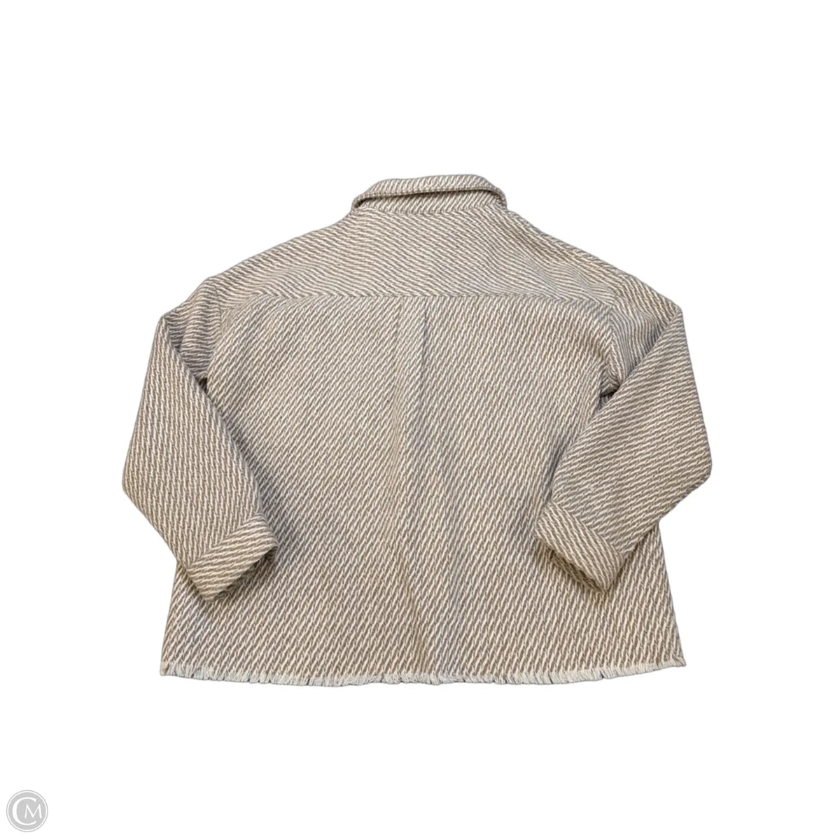 Jacket Shirt By Cloud Ten In Beige, Size: S