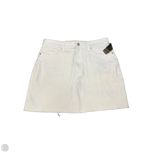 Skirt Mini & Short By Banana Republic In White Denim, Size: M