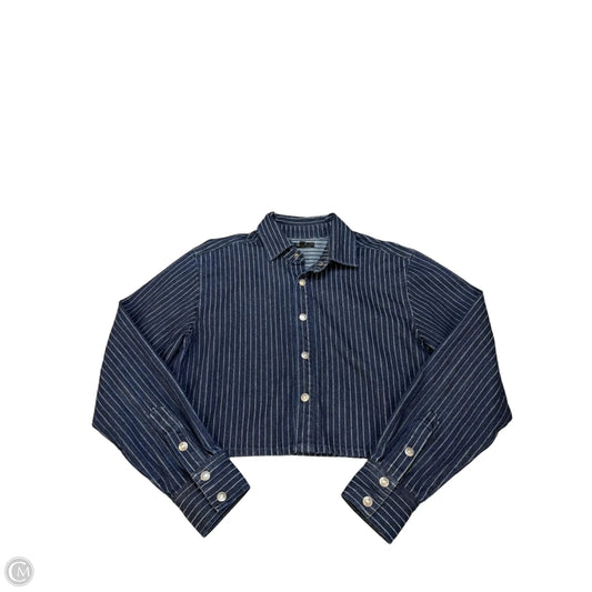 Jacket Denim By Afrm In Striped Pattern, Size: Xl