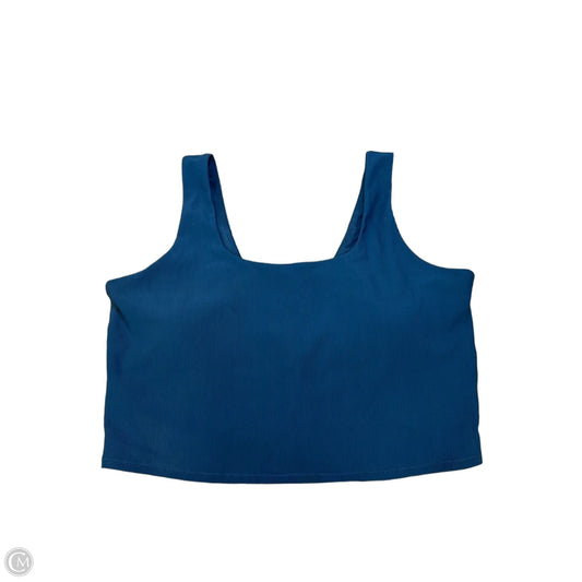 Athletic Bra By Skechers In Blue, Size: 3x
