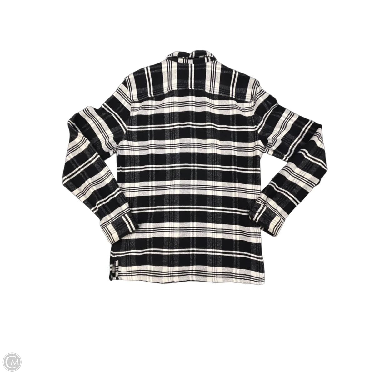Jacket Designer By All Saints In Plaid Pattern, Size: S