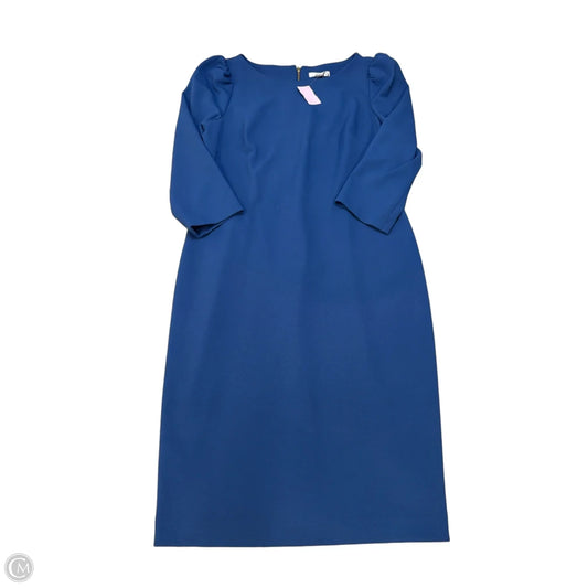 Dress Work By Calvin Klein In Blue, Size: L
