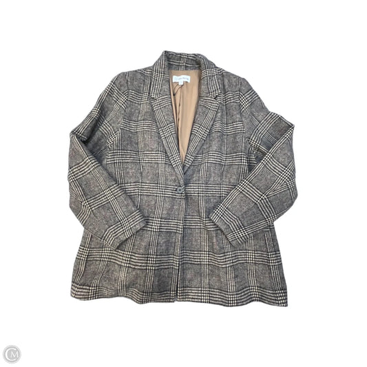 Blazer By The Drop In Plaid Pattern, Size: 2x