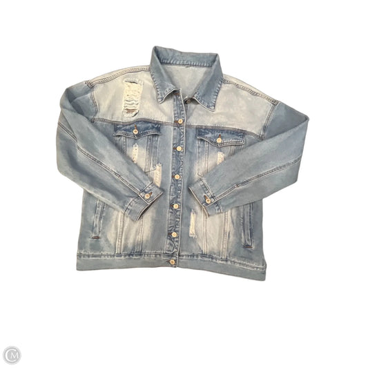 Jacket Denim By Clothes Mentor In Blue Denim, Size: 2x