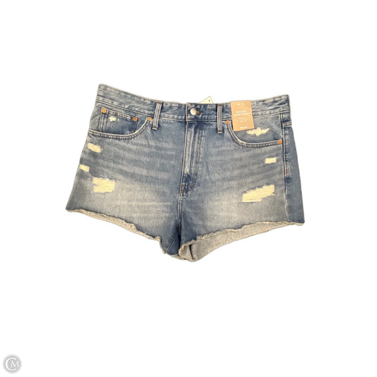 Shorts By Madewell In Blue Denim, Size: Xl