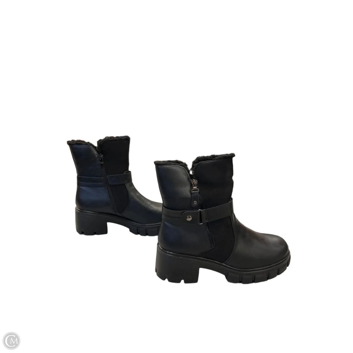 Boots Ankle Heels By Spring Step In Black, Size: 9
