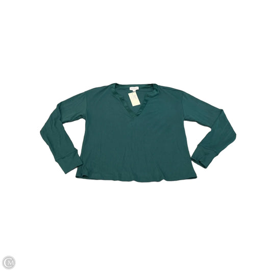 Top Long Sleeve By Evereve In Green, Size: S