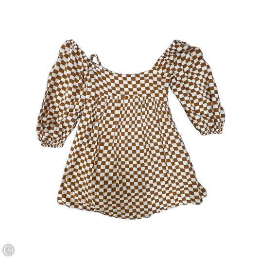 Dress Casual Short By Sofie The Label In Checkered Pattern, Size: S