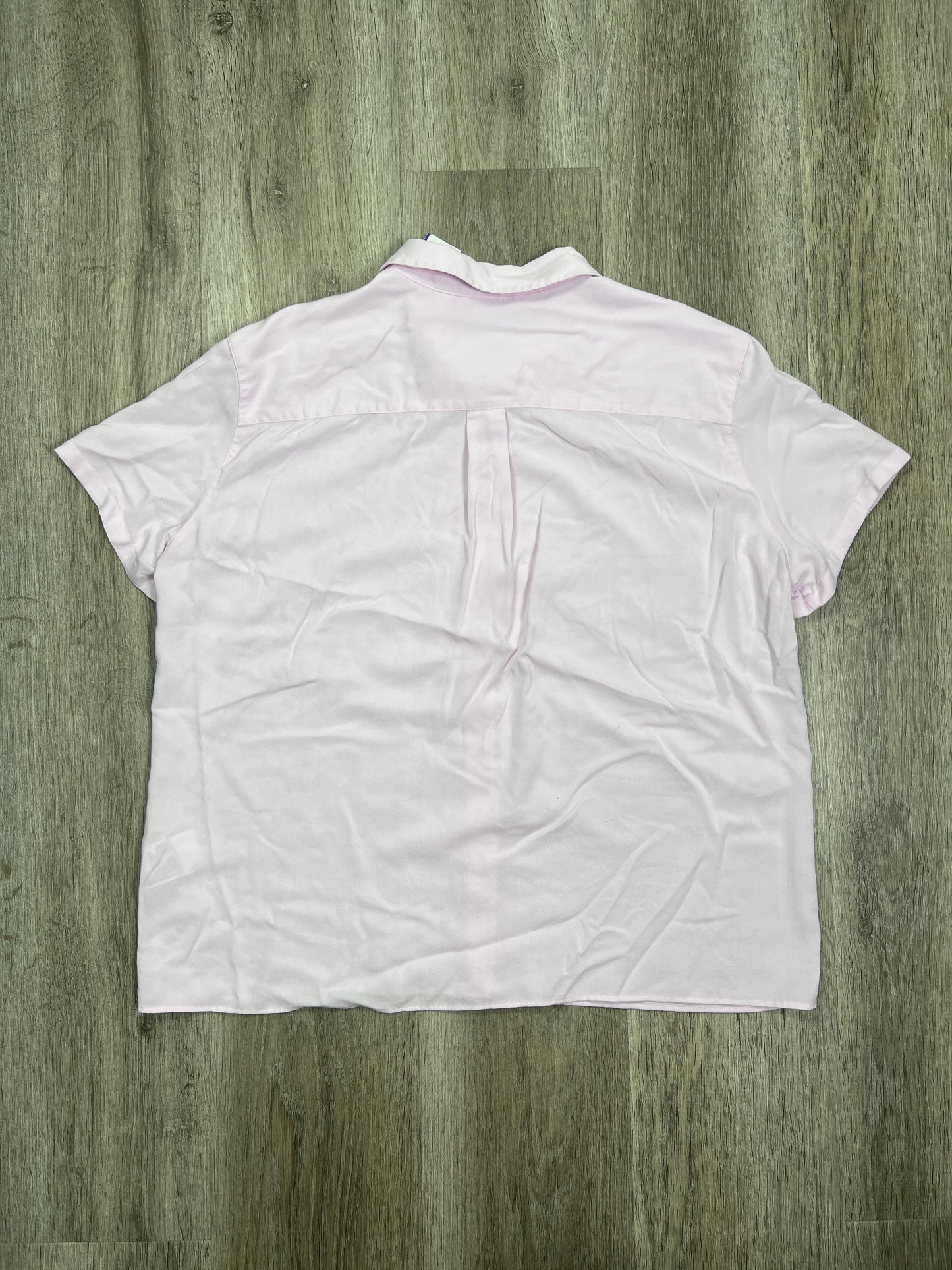 Pink Blouse Short Sleeve Uniqlo, Size M