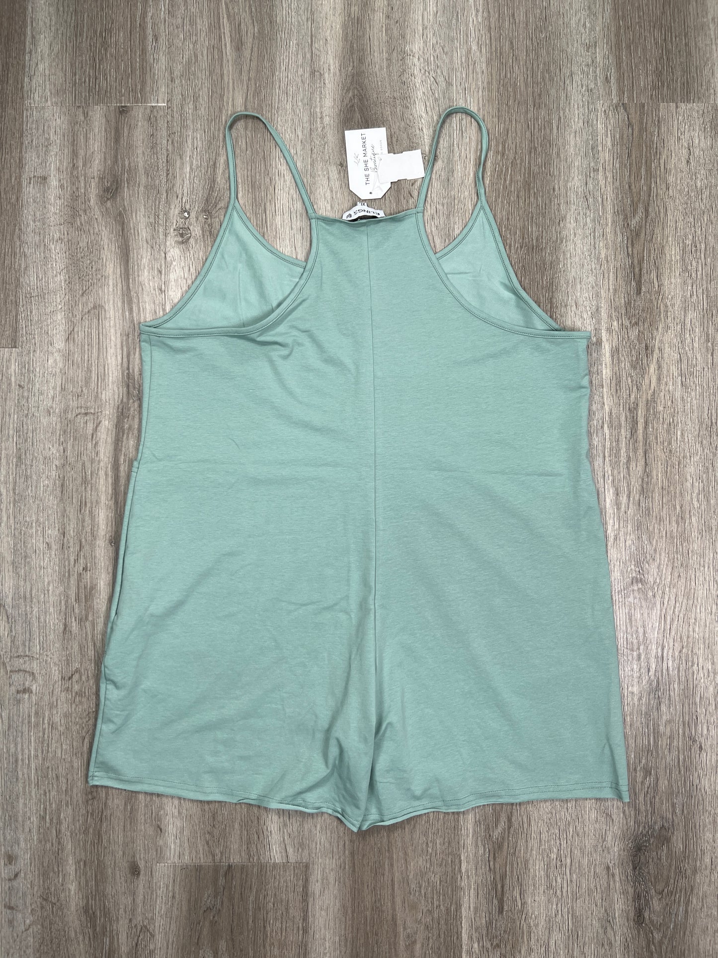 Teal Romper ELINGS, Size Xl