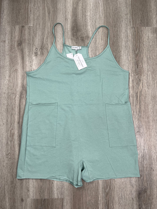 Teal Romper ELINGS, Size Xl