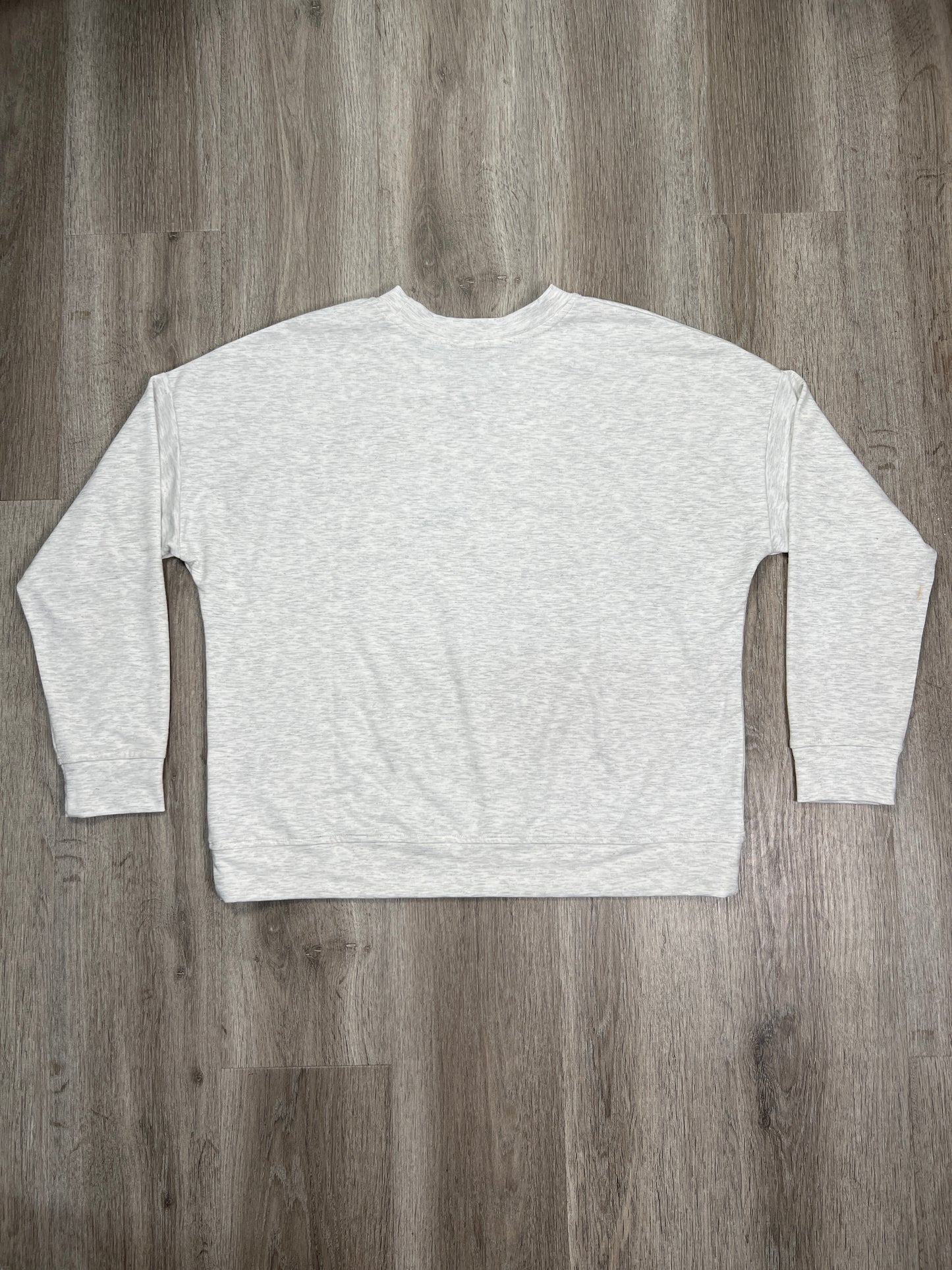 Grey Sweatshirt Crewneck rae dunn , Size L