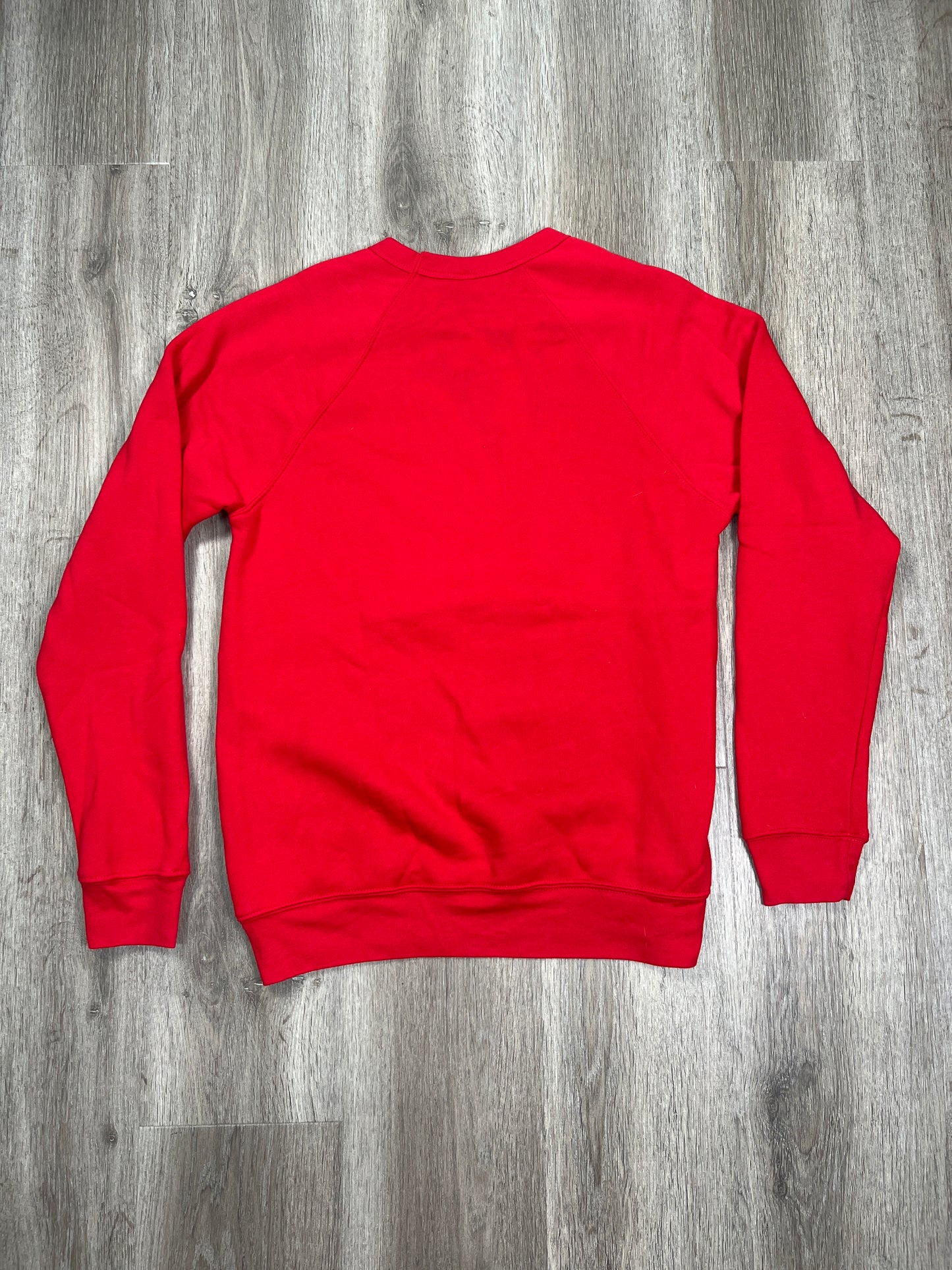 Red Sweatshirt Crewneck Bella + Canvas, Size M